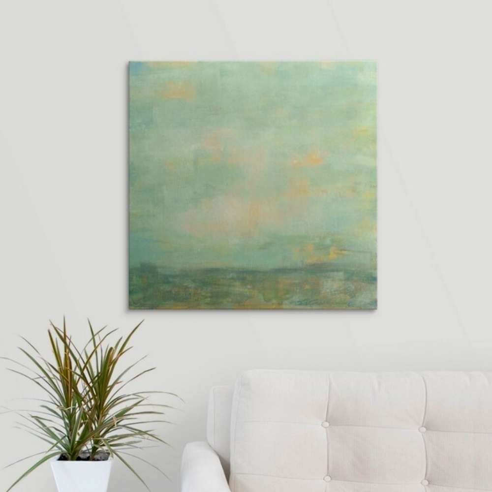 Hand painted Mint Sky